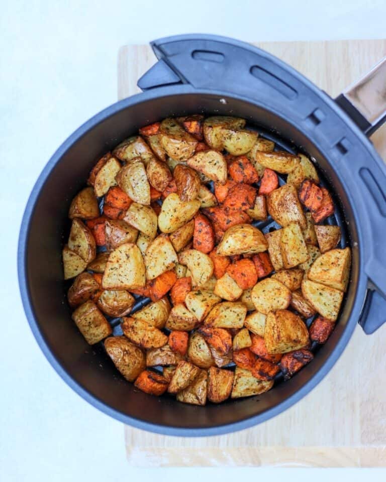 Air Fryer Carrots and Potatoes Savas Kitchen