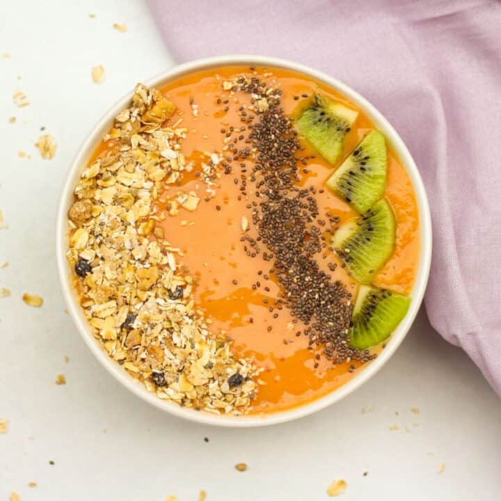 Papaya Green Smoothie (energy and mood booster) - Sava's Kitchen